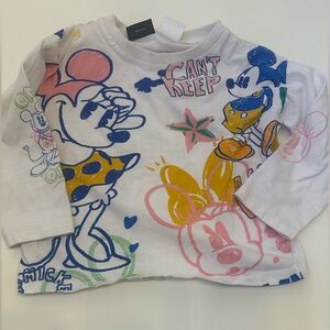 Zara x Disney Kids Long Sleeve Tee size 18/24 months